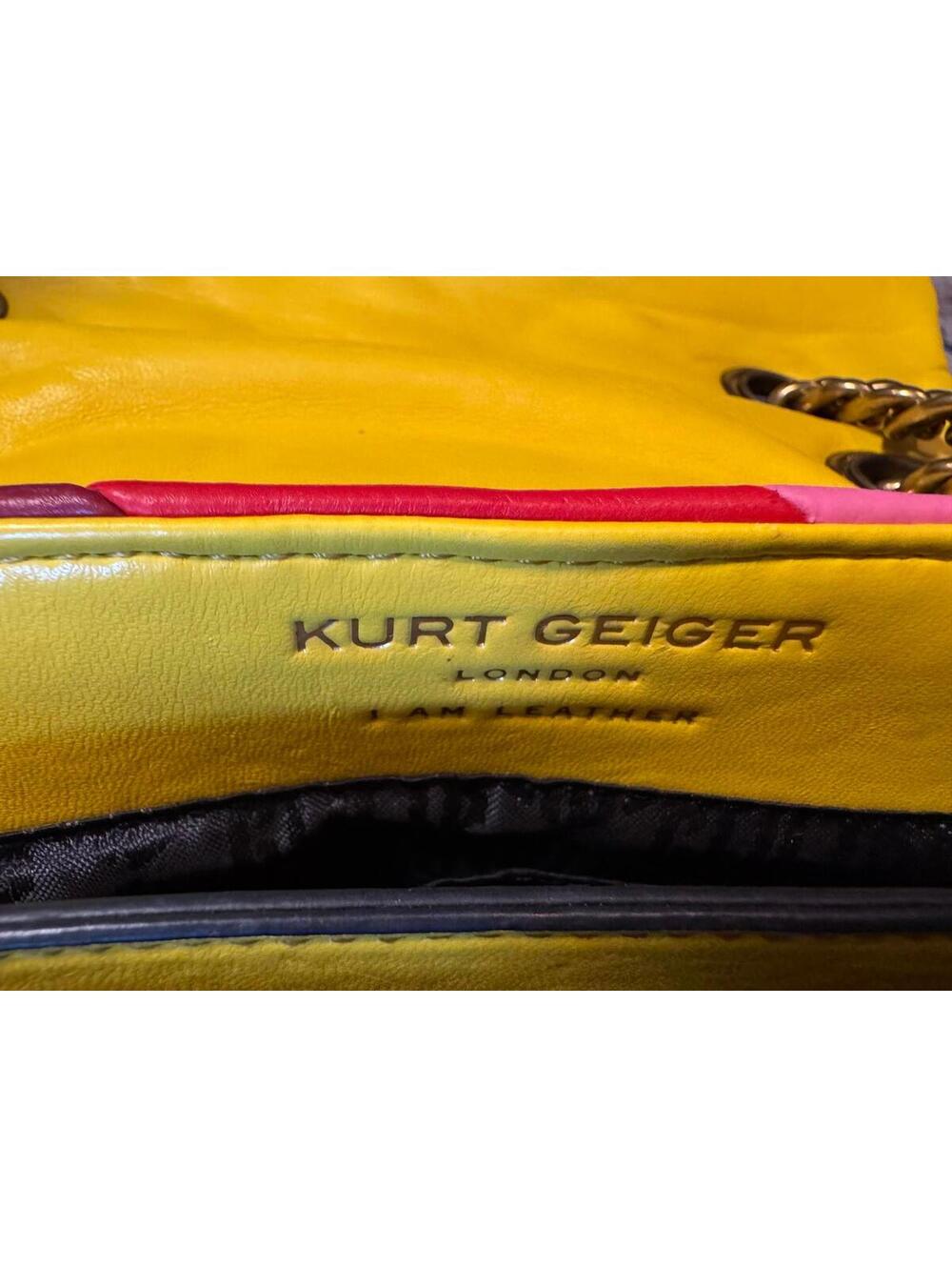 Kurt Geiger Rainbow Tweed Flower Chain Shoulder Bag - Picture 7 of 9